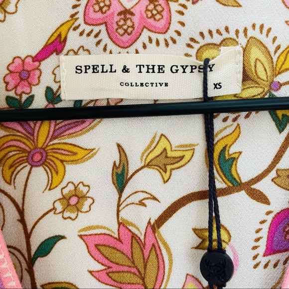 Spell & The Gypsy Collective Portobello Road Playdress In Honey Dew size M - Picture 8 of 12